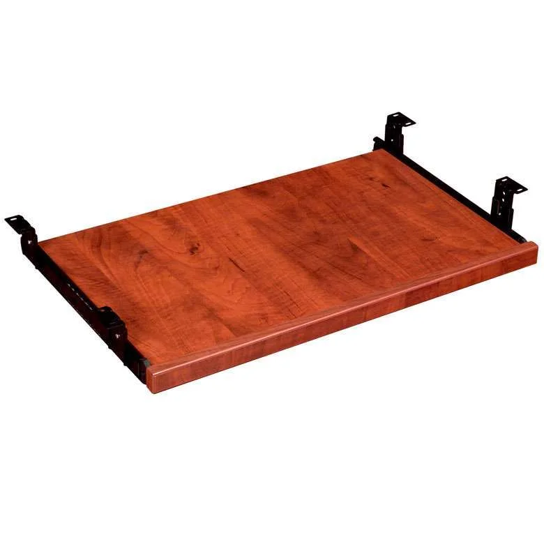 adjustable desk with keyboard tray