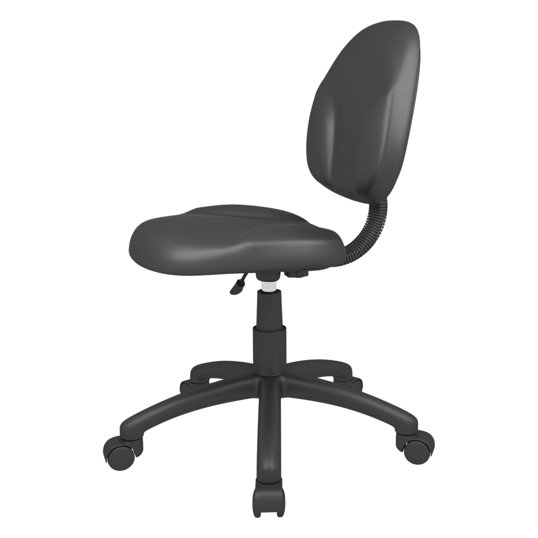 Boss Diamond Task Chair In Black Antimicrobial Vinyl