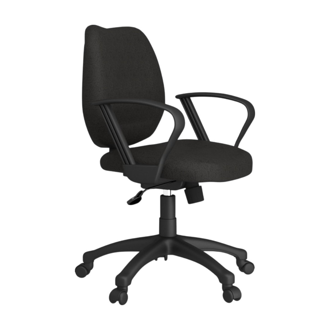 Boss Black Task Chair W/Loop Arms