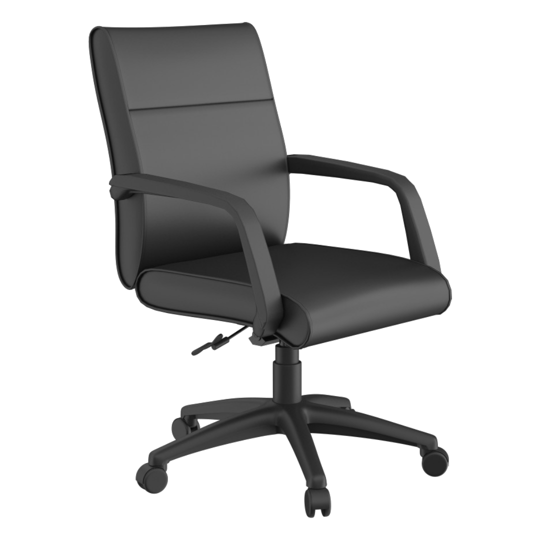 Boss Mid Back Executive Chair In LeatherPlus