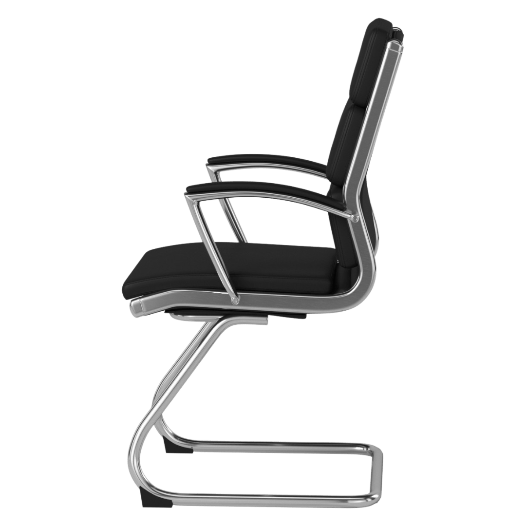 Boss Executive CaressoftPlus Chair with Metal Chrome Finish - Guest Chair - Image 6