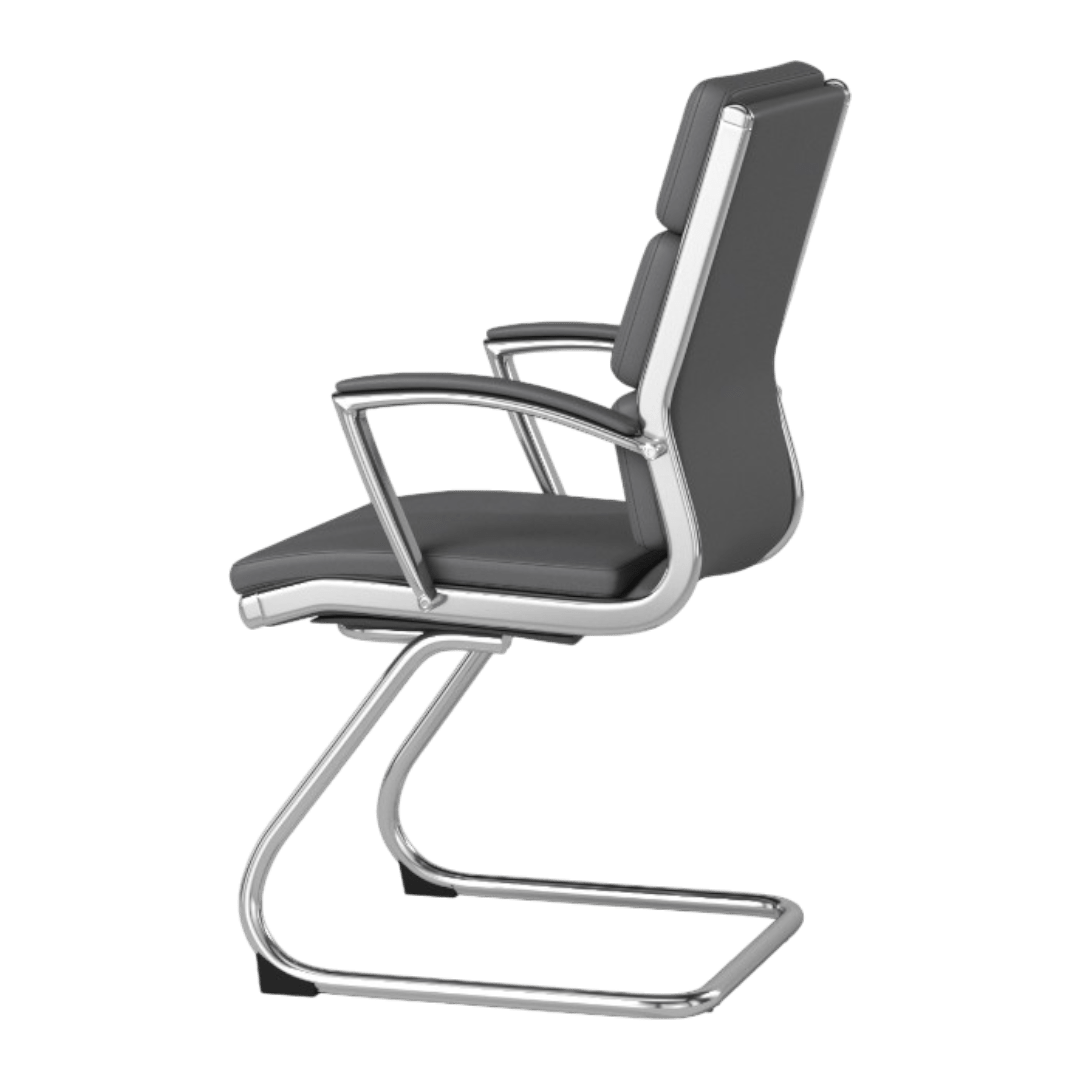 Boss Executive CaressoftPlus Chair with Metal Chrome Finish - Guest Chair - Image 5