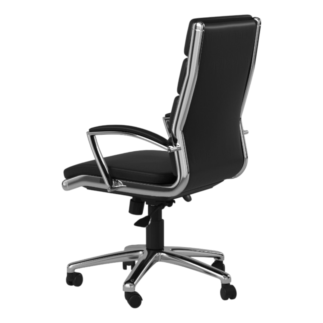 Boss Executive CaressoftPlus Chair with Metal Chrome Finish – Mid Back