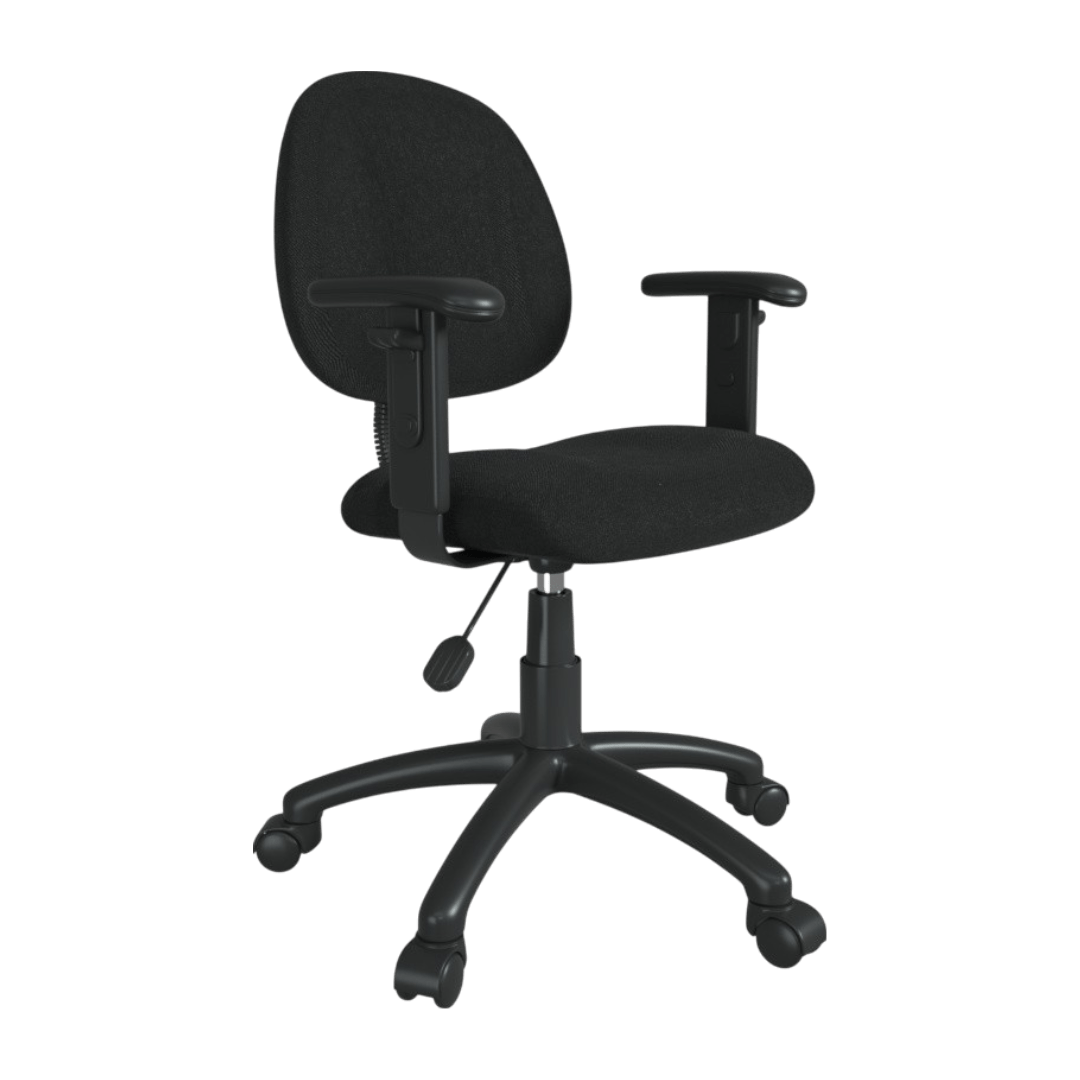Boss Black  Deluxe Posture Chair W/ Adjustable Arms - Image 7