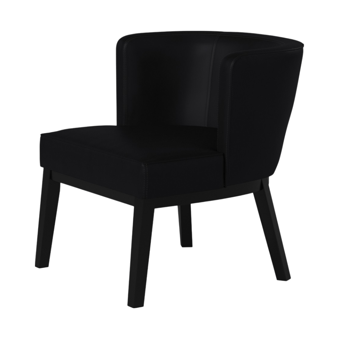 Boss Ava guest, accent or dining chair – Black