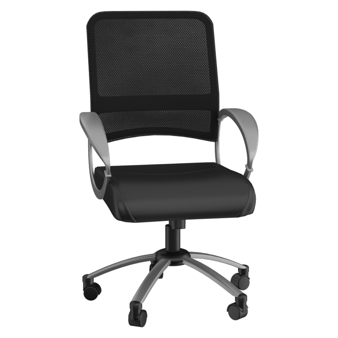 Boss Mesh Back W/ Pewter Finish Guest Chair