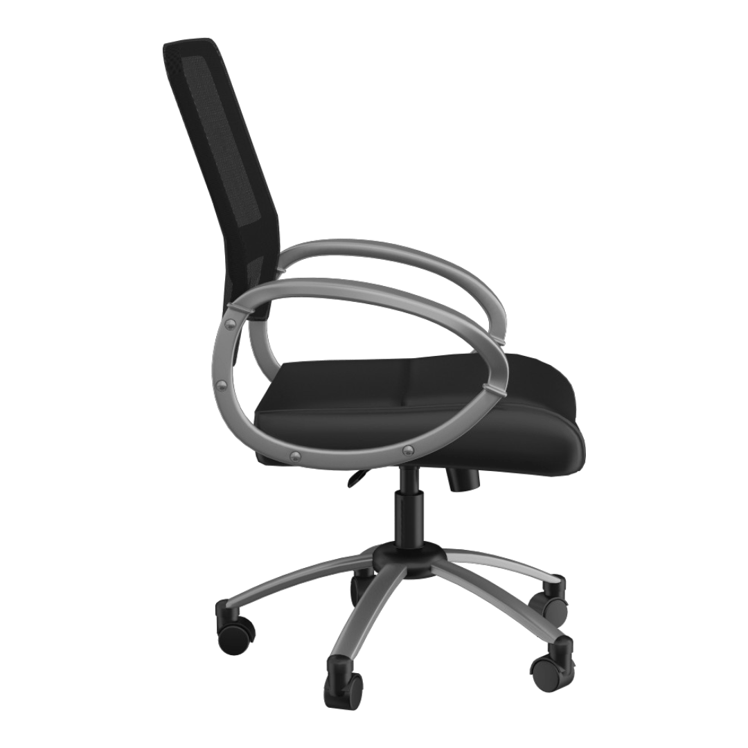 Boss Mesh Back W/ Pewter Finish Guest Chair