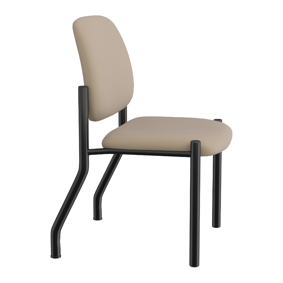 Boss Antimicrobial Armless Guest Chair, 400 lb. weight capacity - Image 5