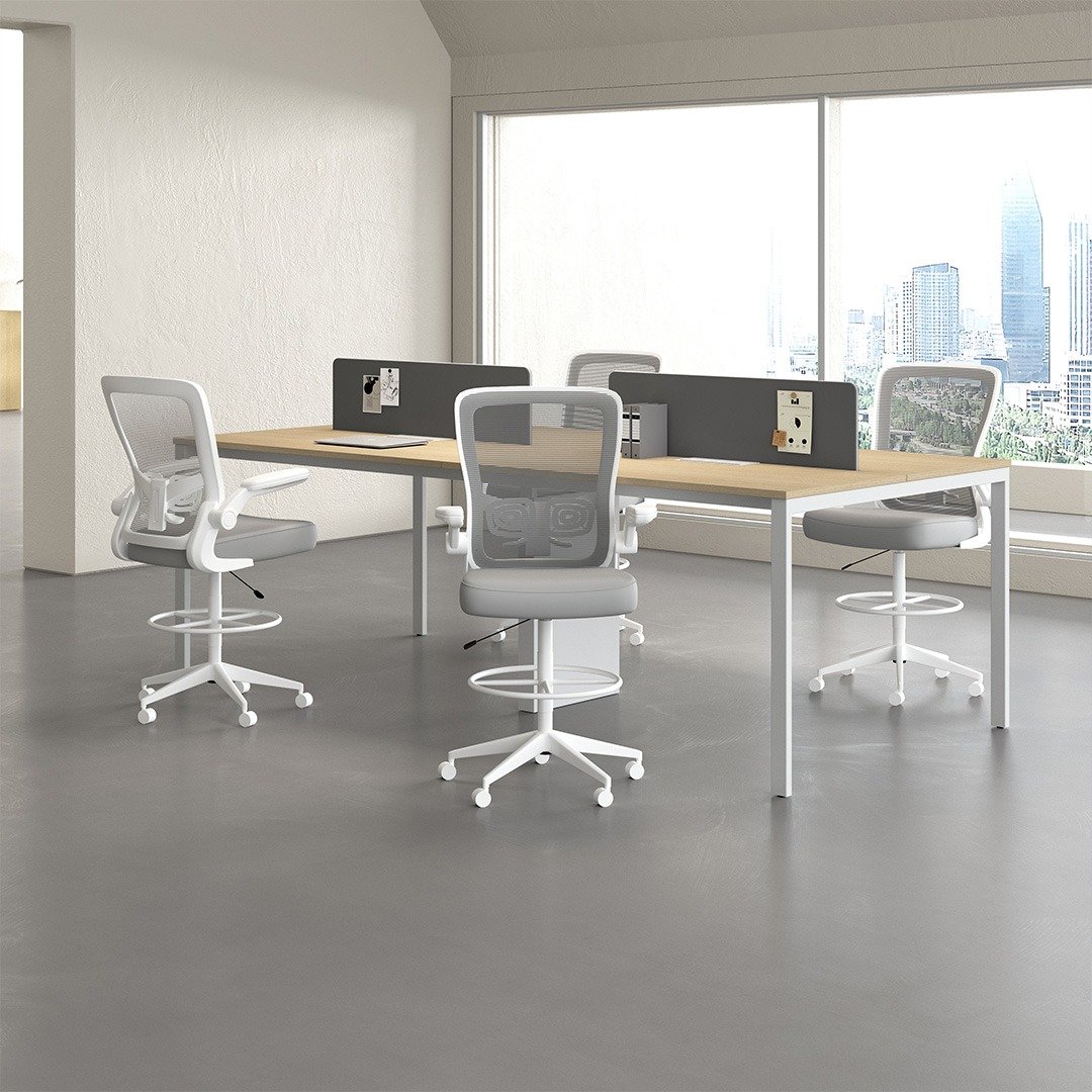 Boss Grey Mesh, Flip Arm, Stool