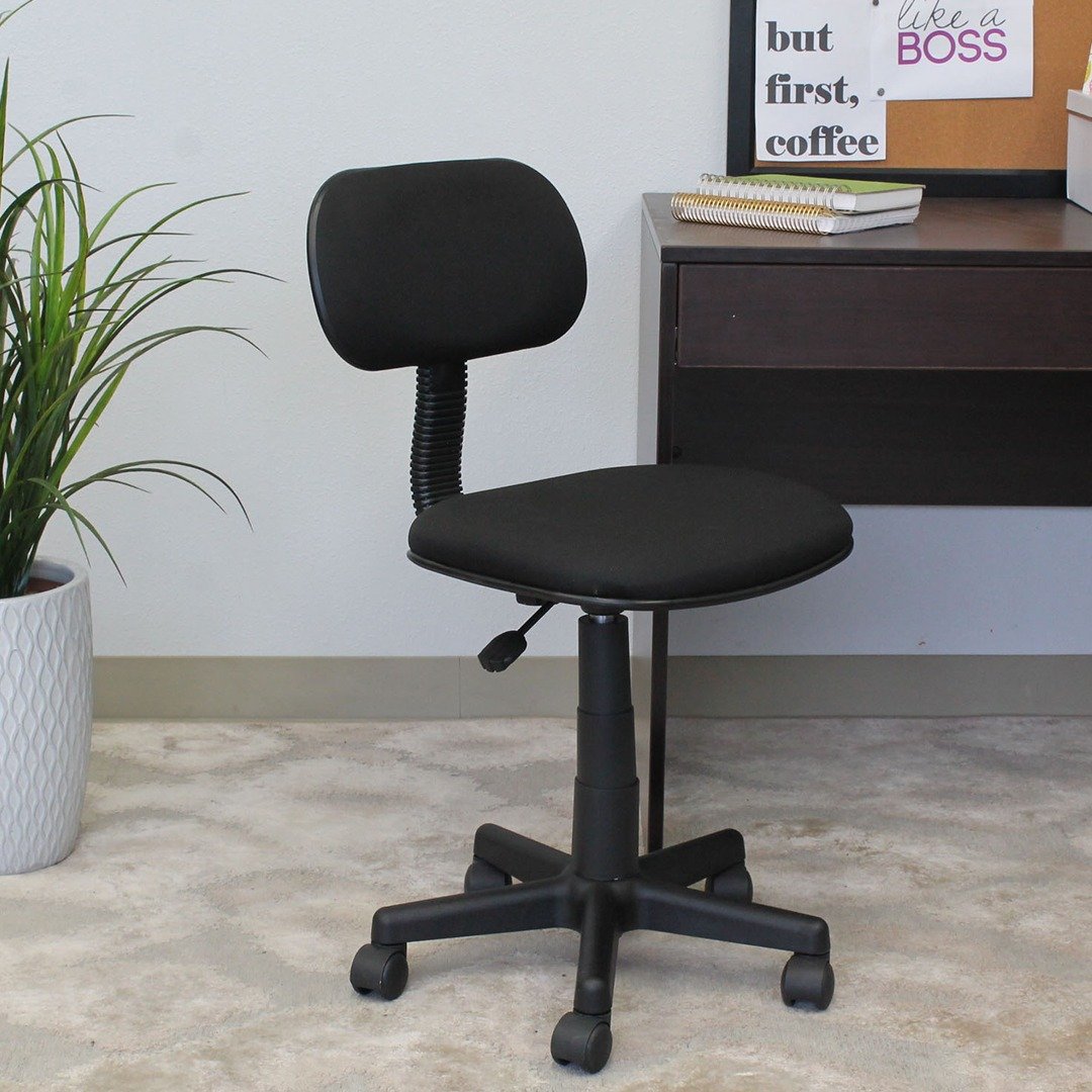 Boss Black Fabric Steno Chair