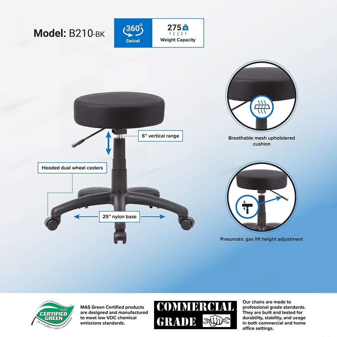 The DOT stool, Black