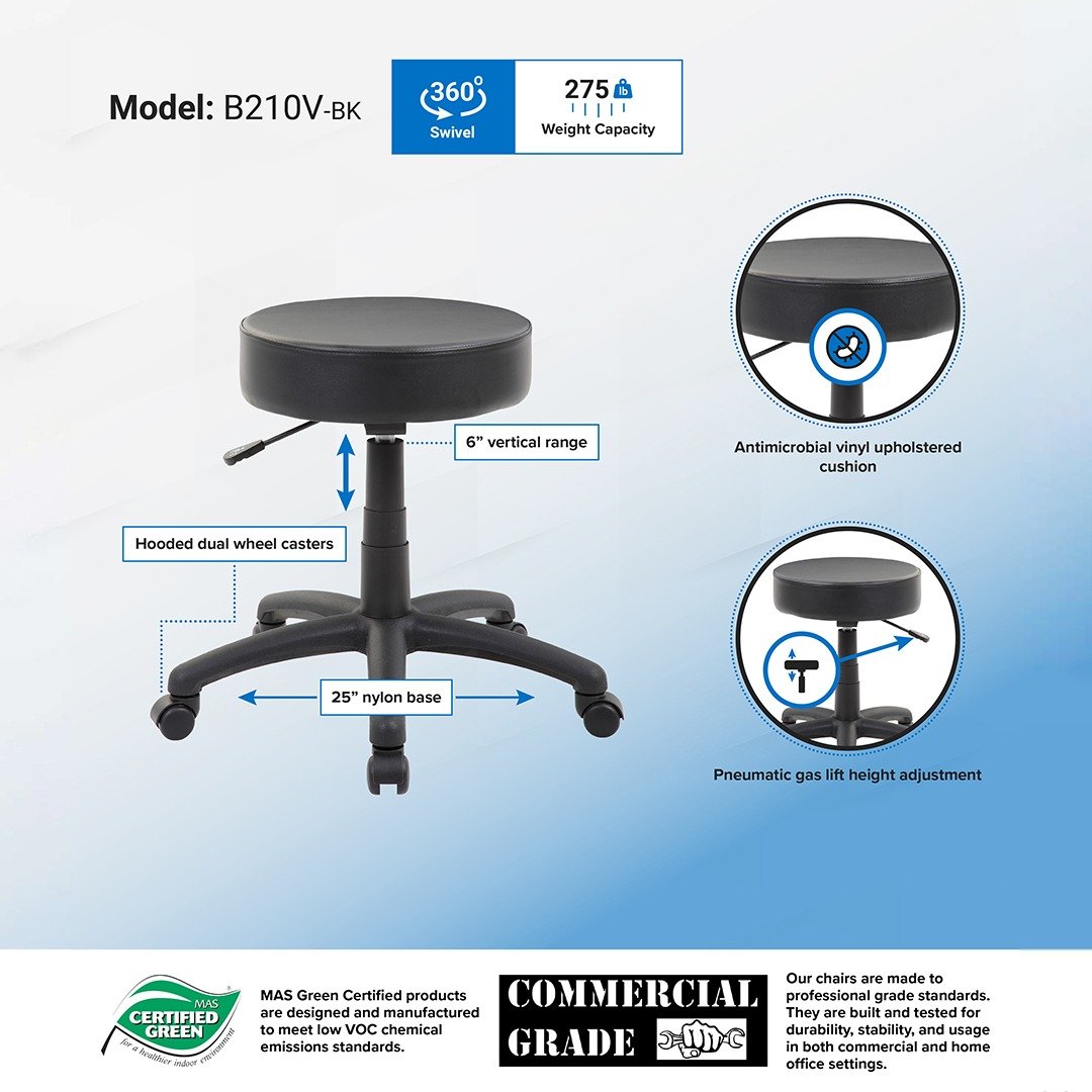 The DOT stool, Black