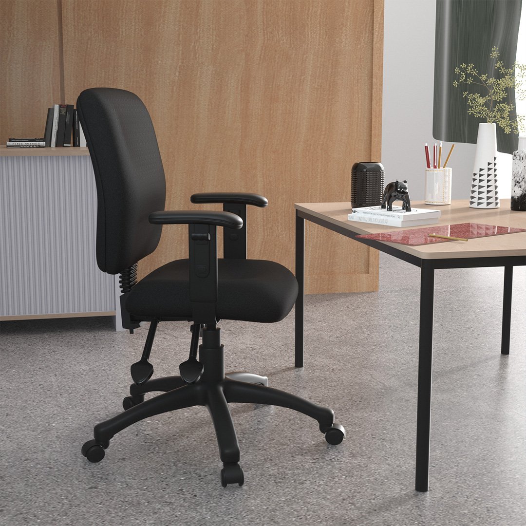 Boss Multi-Function Fabric Task Chair W/ Adjustable Arms