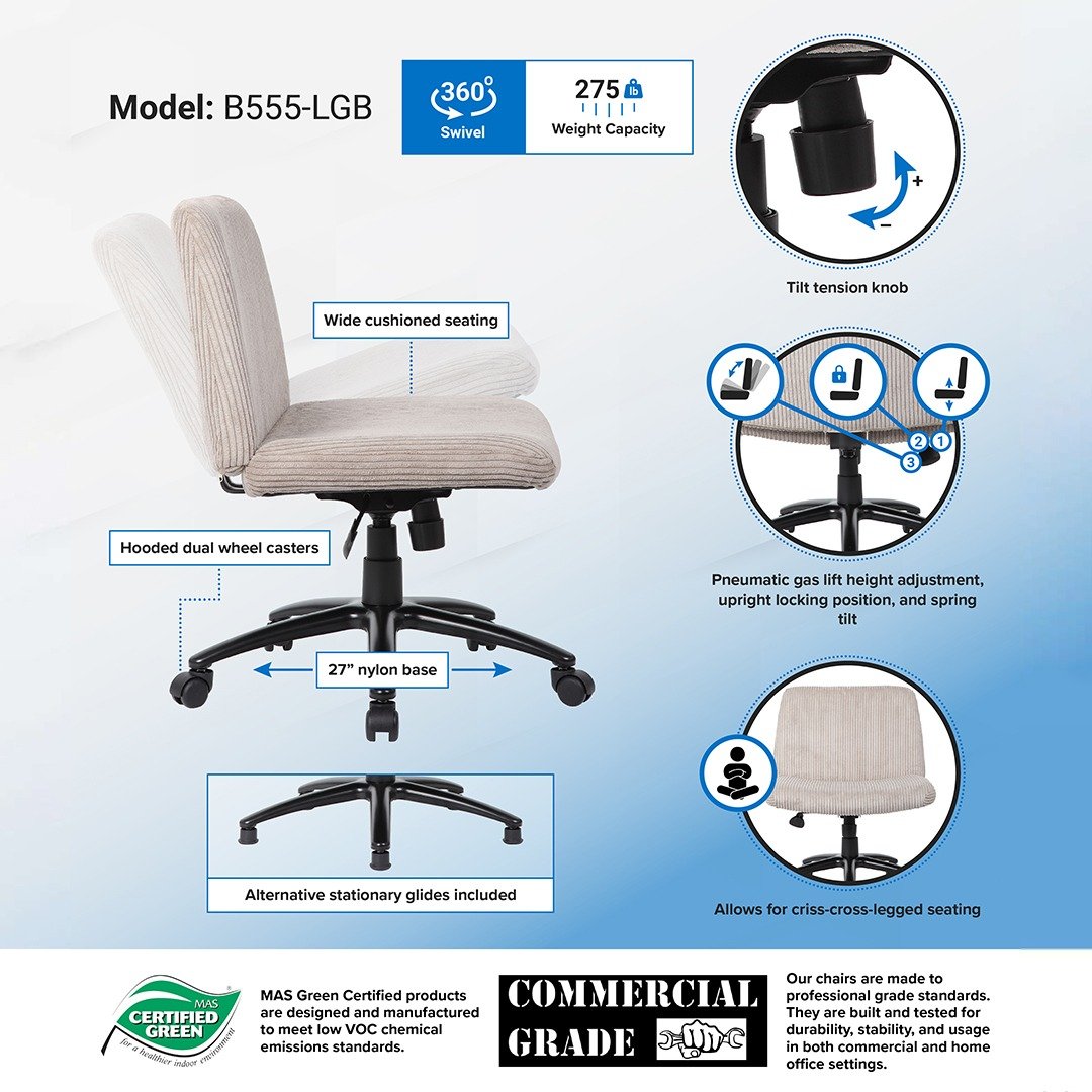 Boss Criss Cross Chair, Beige - Image 4