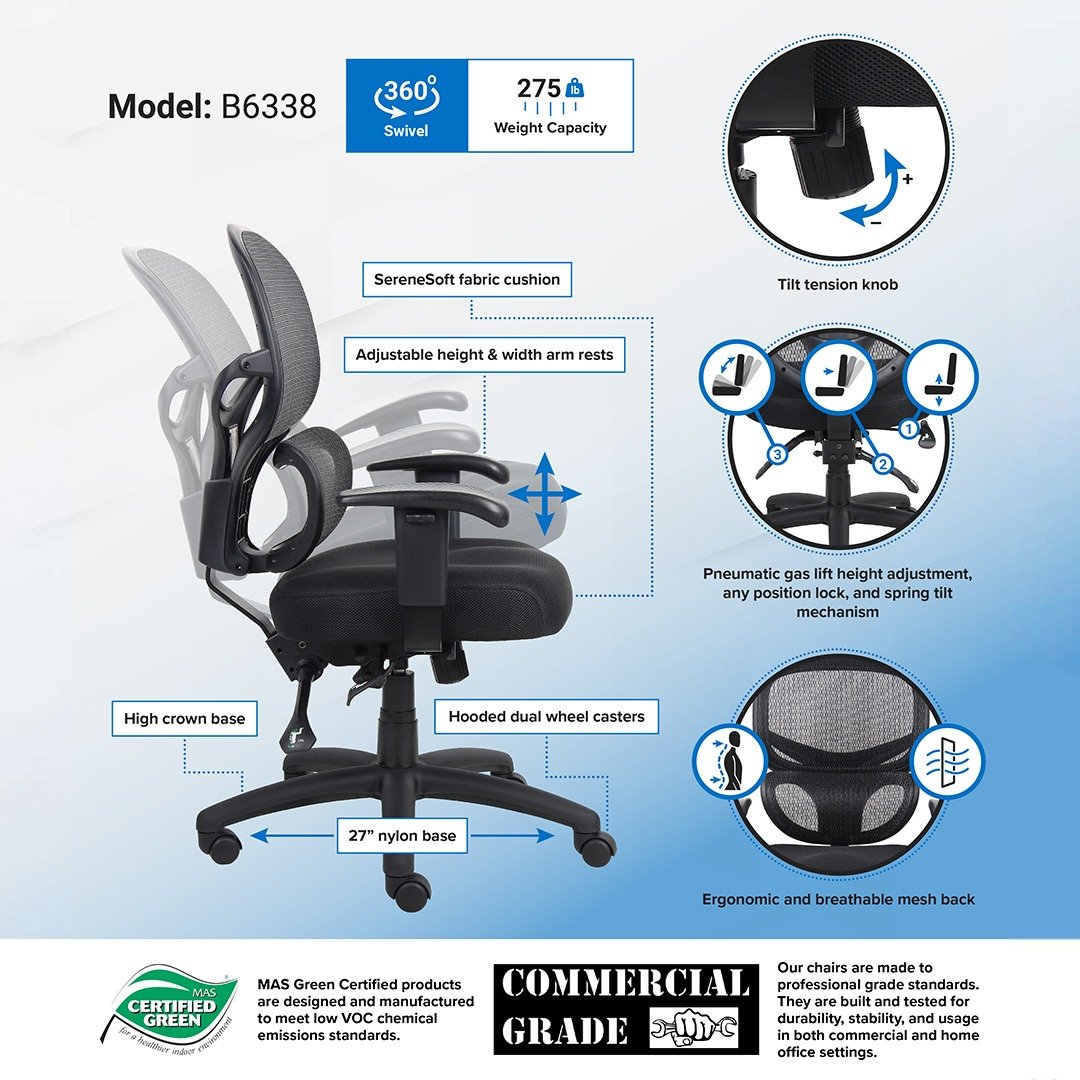 Boss Multi-Function Mesh Task Chair