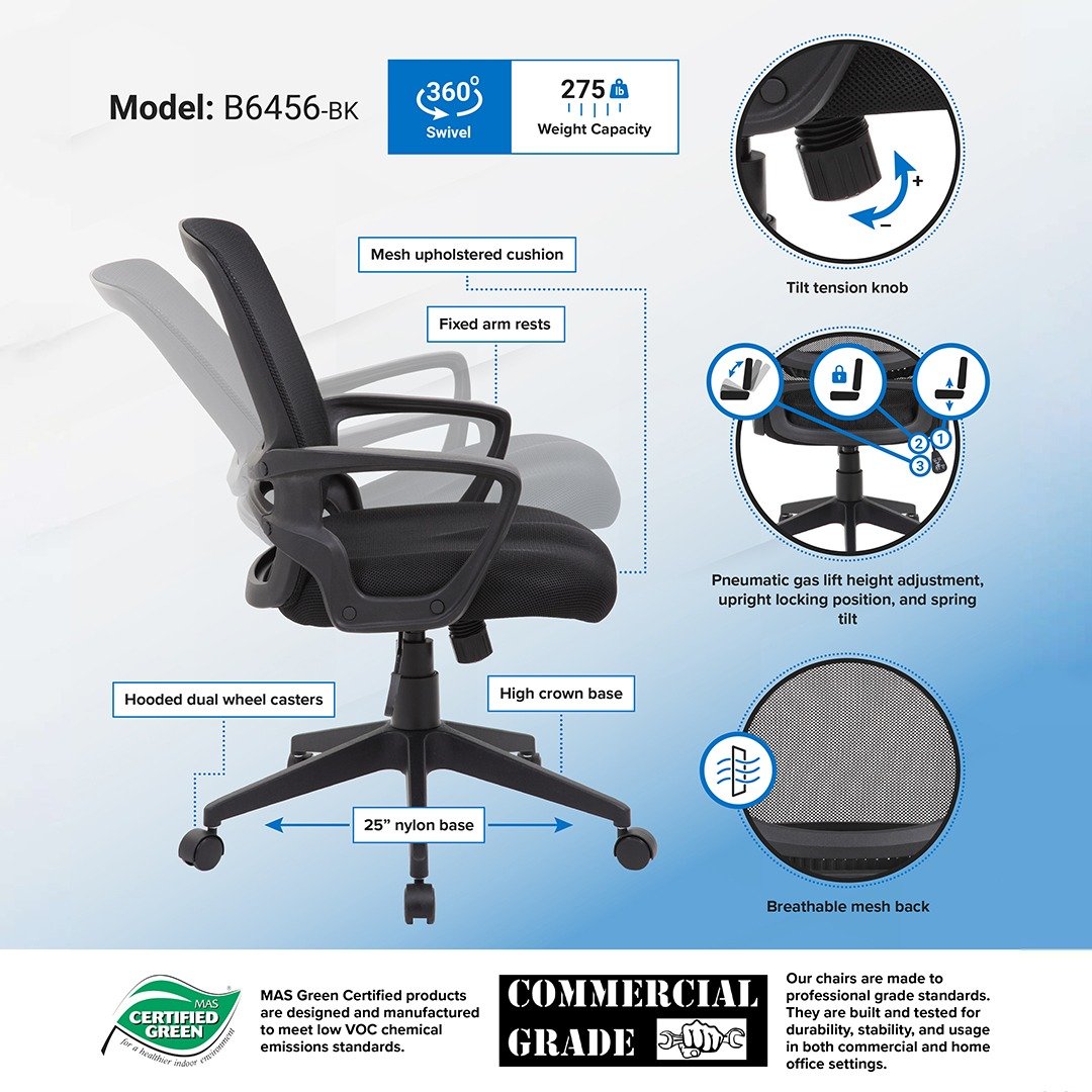 Boss Mesh Task Chair, Black