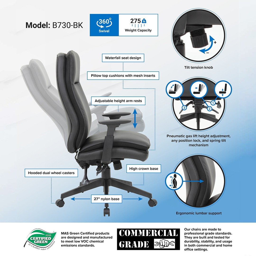 Boss Executive Chair, Black - Image 7