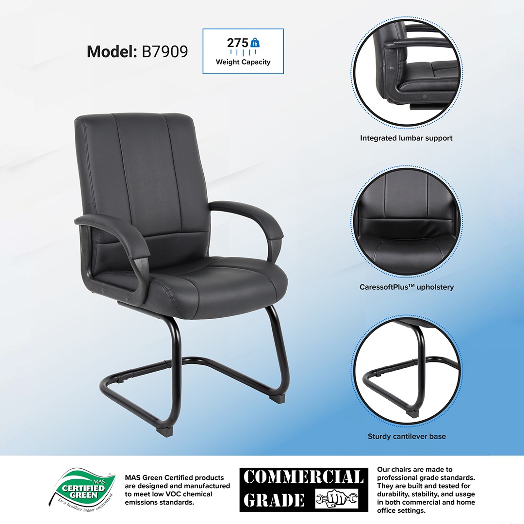 Boss CaressoftPlus  Mid Back Guest Chair - Image 3