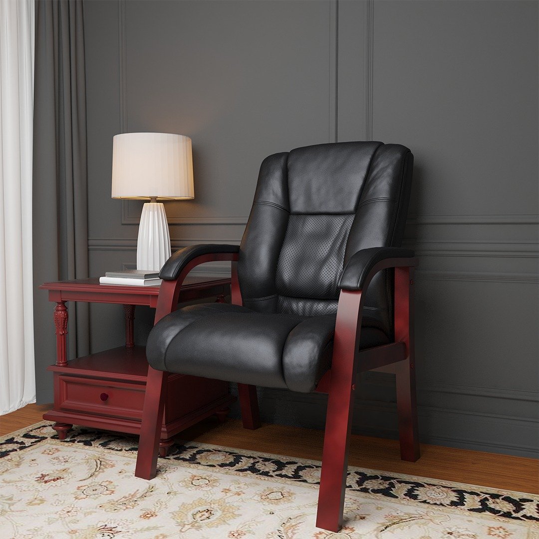 Boss Mid Back Wood Finished guest, accent or dining chair - Image 6