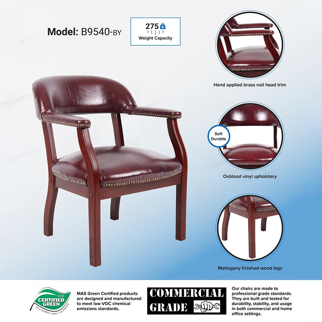Boss Modern Captain's guest, accent or dining chair in Slate Grade Commercial Grade LinenBoss Modern Captain's guest, accent or dining chair in Slate Grade Commercial Grade Linen INFOGRAPH