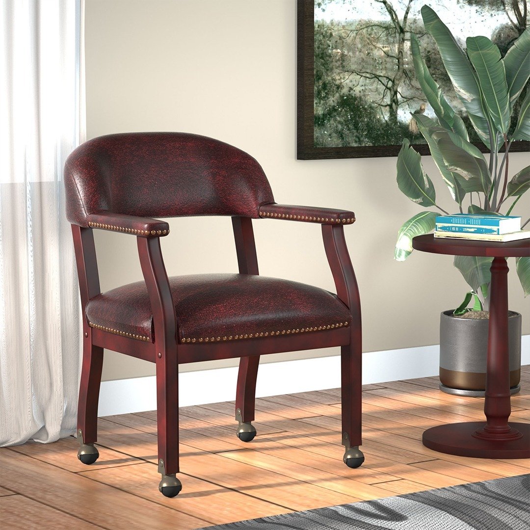 Boss Antimicrobial Armless Guest Chair, 400 lb. weight capacity
