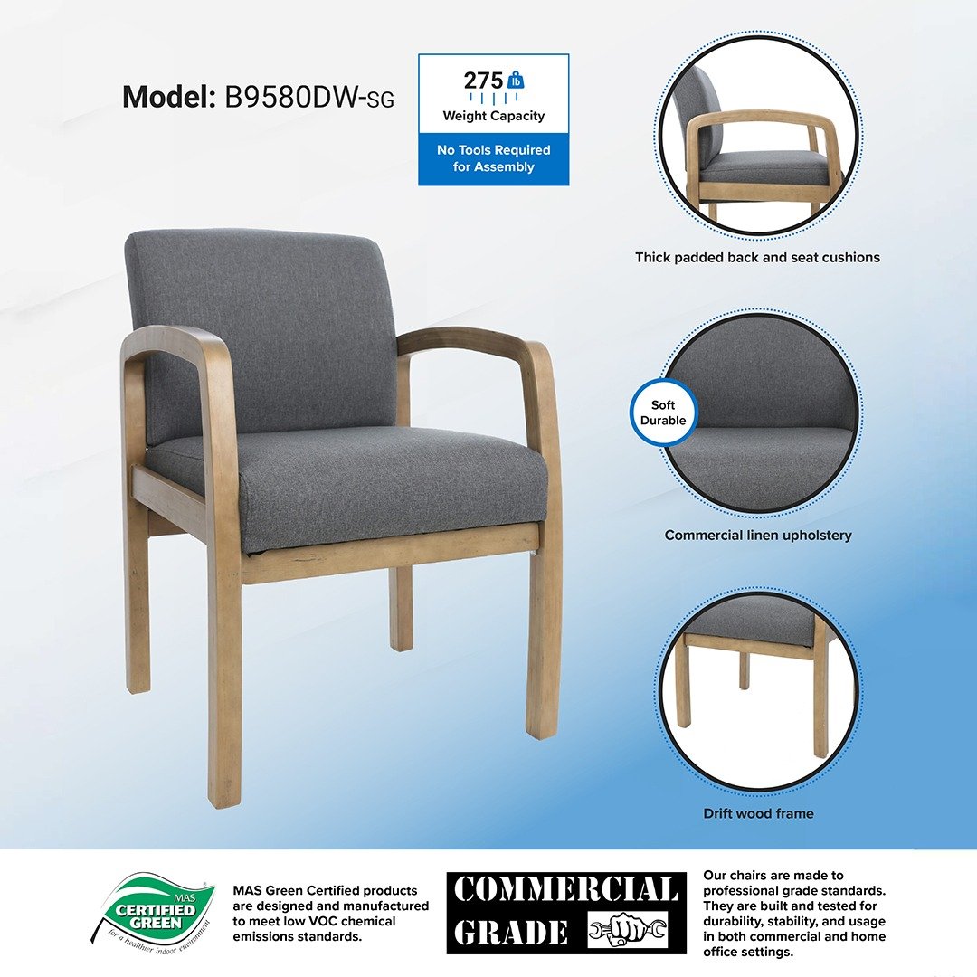 Boss NTR (No Tools Required) guest, accent or dining chair - Image 6