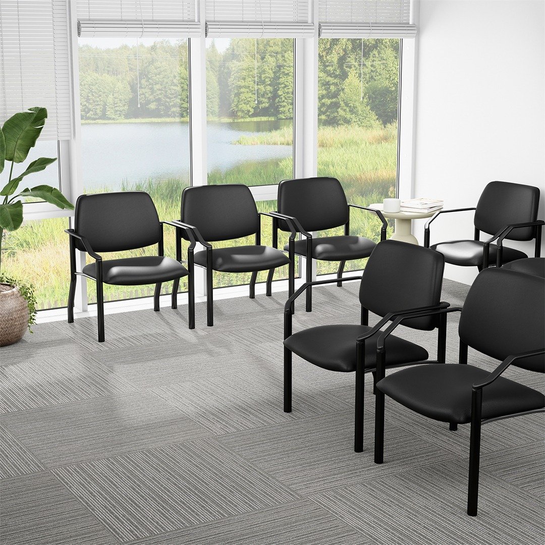 Boss Antimicrobial Armless Guest Chair, 300 lb. weight capacity - Image 8