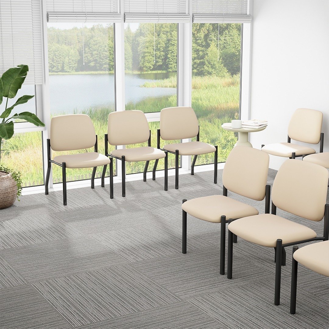 Boss Antimicrobial Armless Guest Chair, 400 lb. weight capacity - Image 8