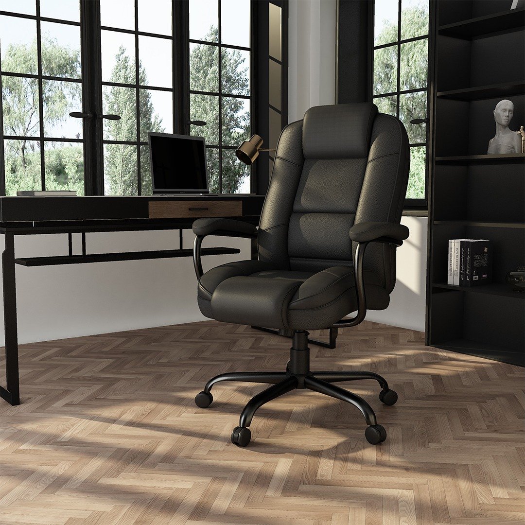 Boss Heavy Duty Executive Chair - 400 lbs - Image 4