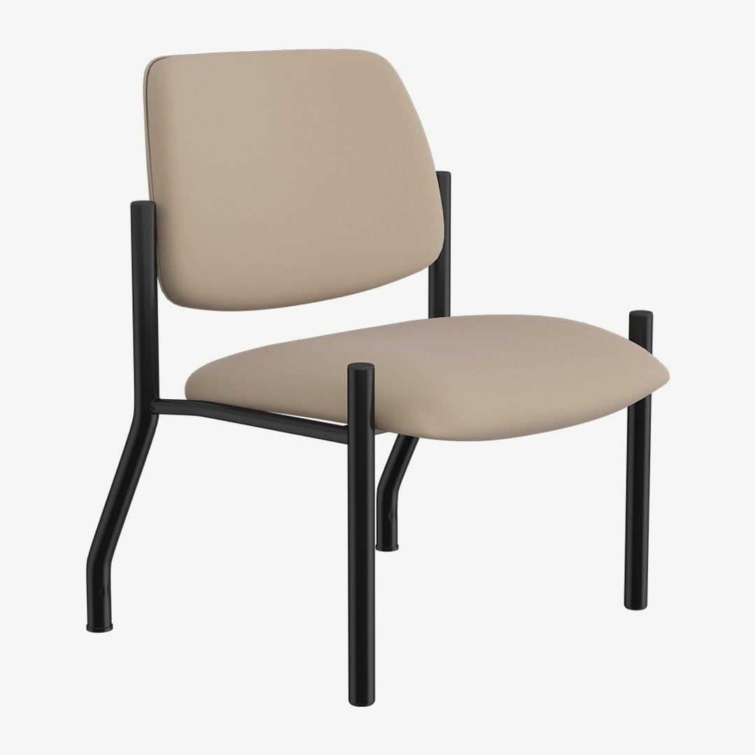 Boss Antimicrobial Armless Guest Chair, 400 lb. weight capacity - Image 2