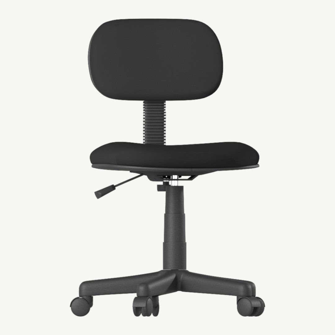 Boss Black Fabric Steno Chair