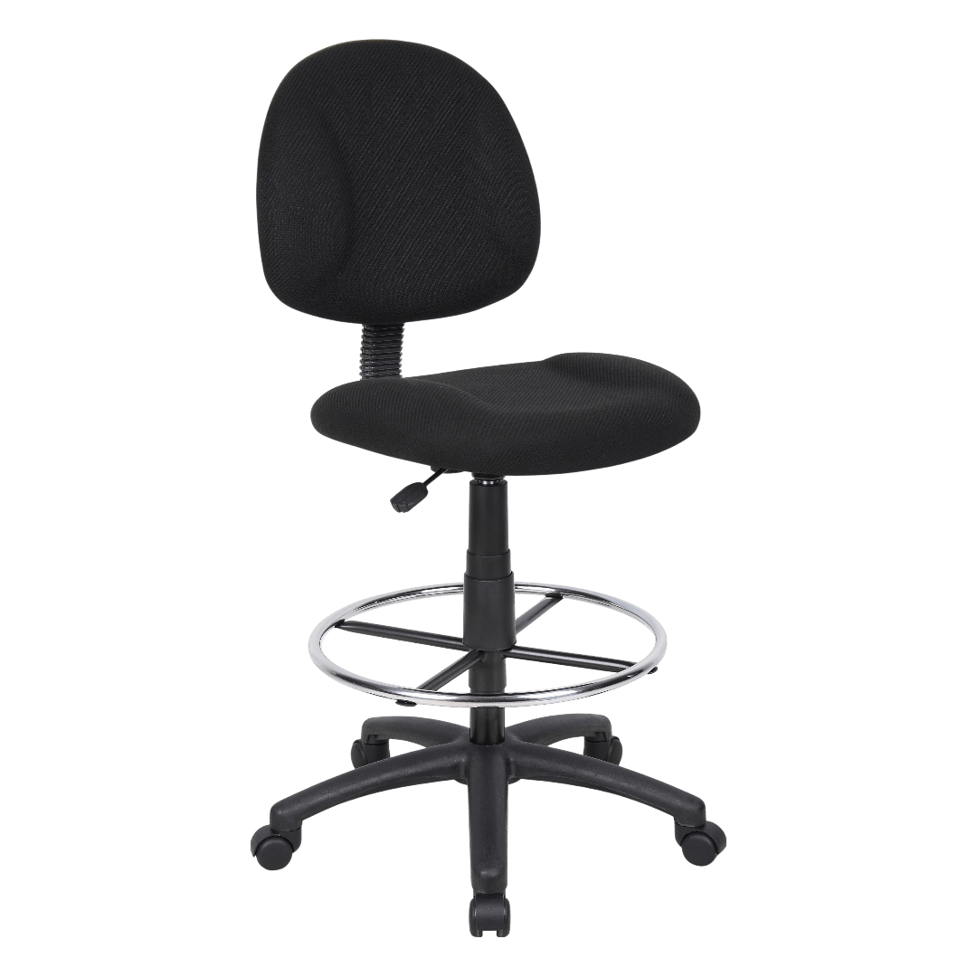Boss Drafting Stool (B315-Bk) W/Footring