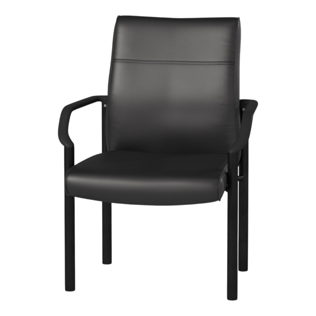 Boss Mid Back Guest Chair In LeatherPlus