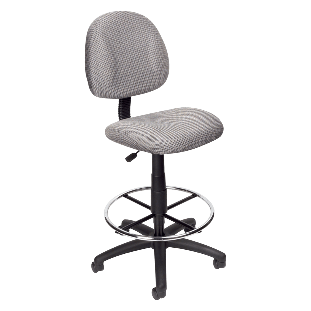 Boss Drafting Stool (B315-Gy) W/Footring