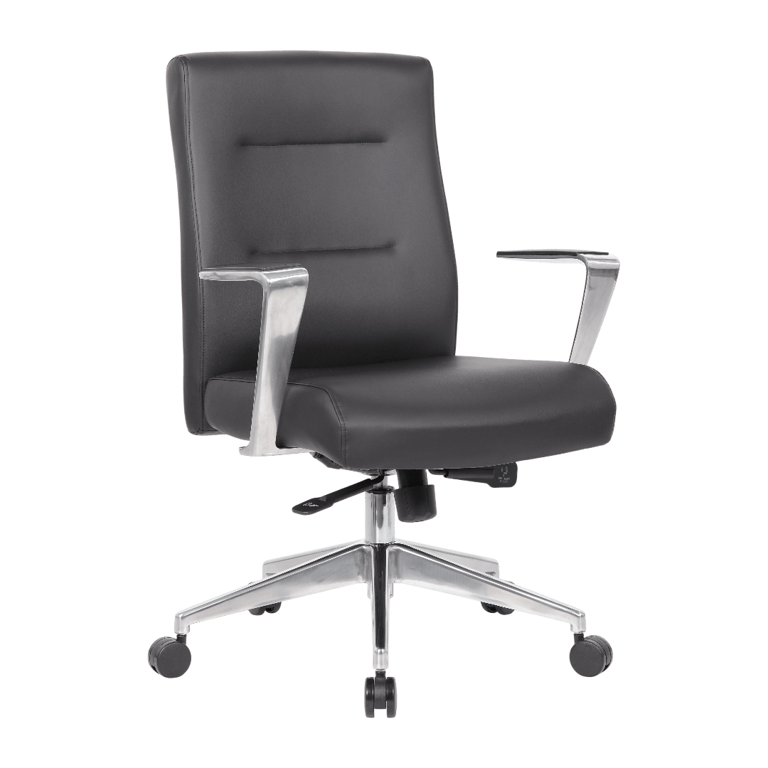 Boss Modern Conference Chair with Aluminum Arm & Base