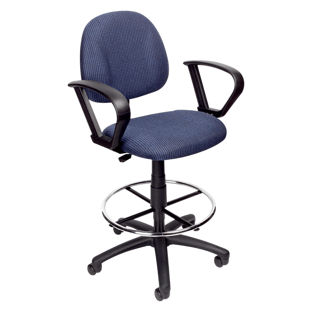 Boss Drafting Stool (B315-Be) W/Footring And Loop Arms