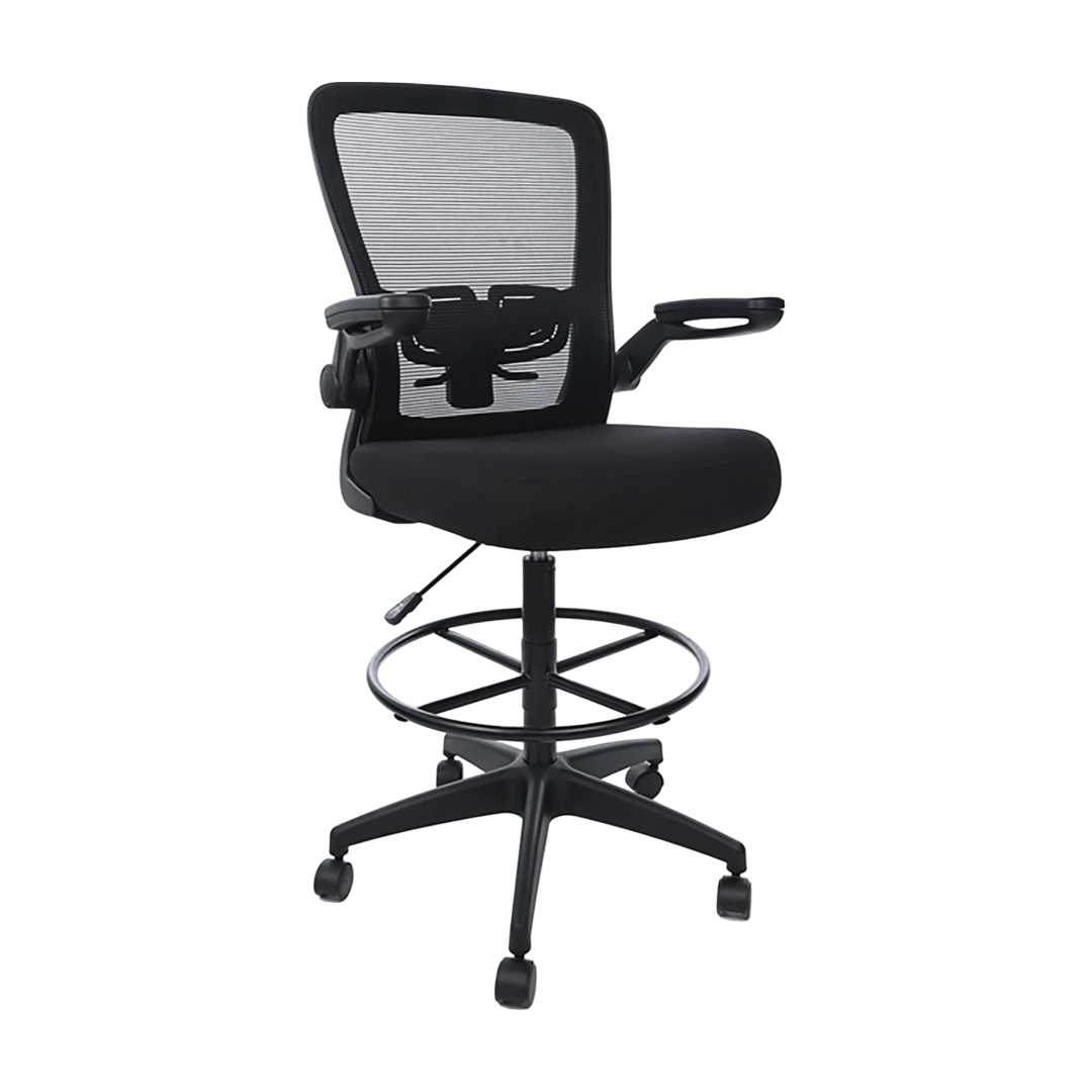 Boss Mesh Drafting Stool w/ Flip Arms