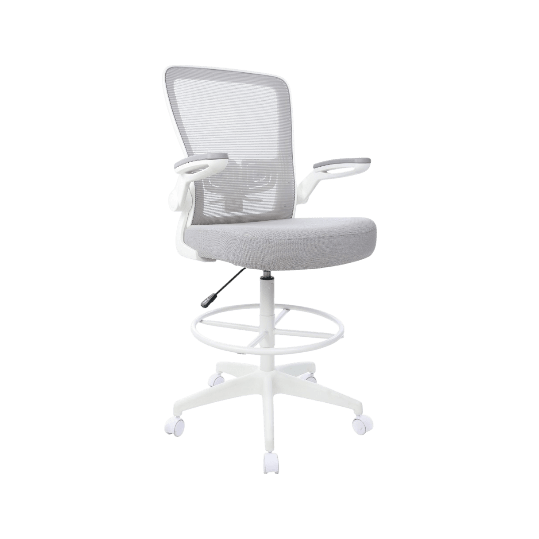 Boss Grey Mesh, Flip Arm, Stool