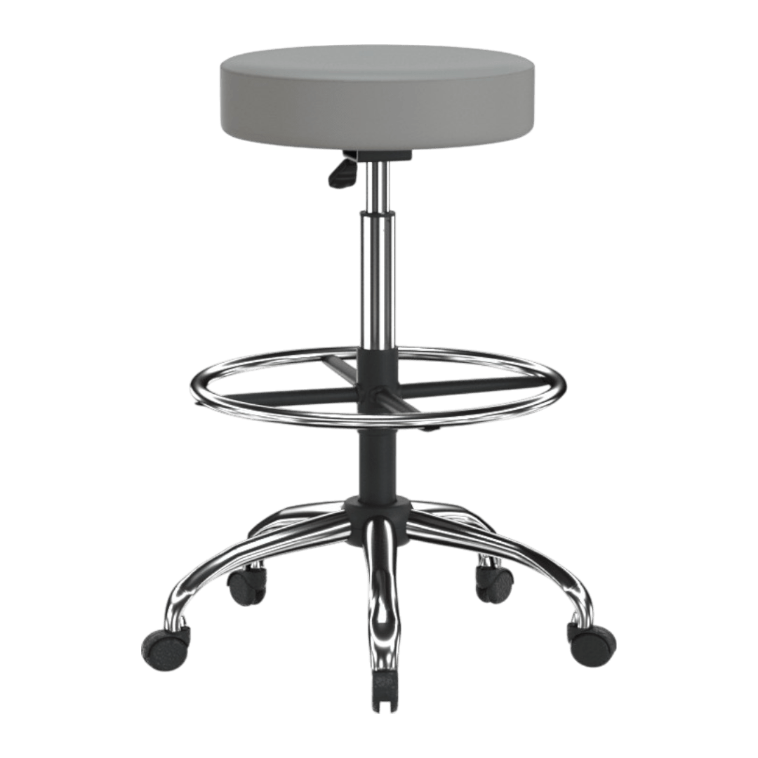 Boss Caressoft Medical/Drafting Stool W/ Back Cushion