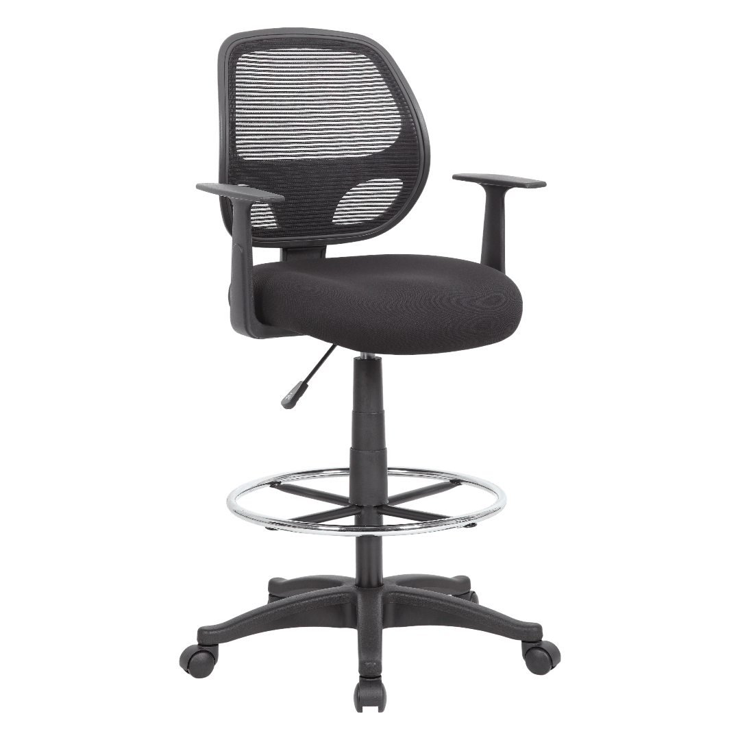 Boss Commercial Grade Mesh Stool W/ T-Arms