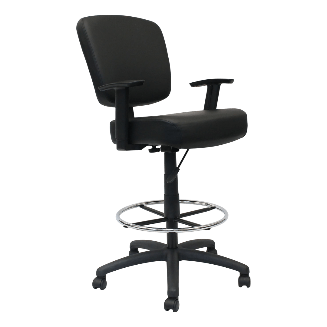 Boss 300 lb Heavy Duty Office Stool, Black