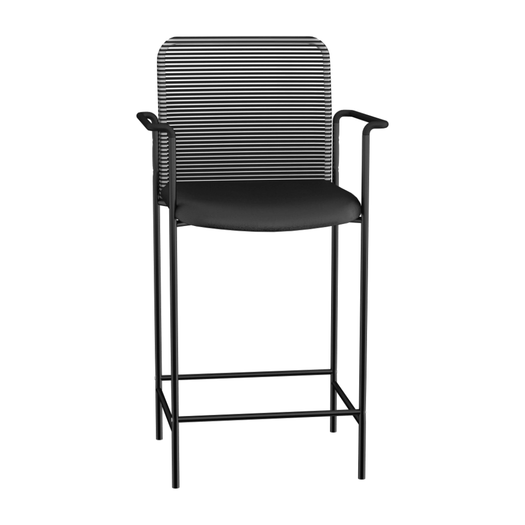 Boss Contemporary Mesh Counter Stool, Black