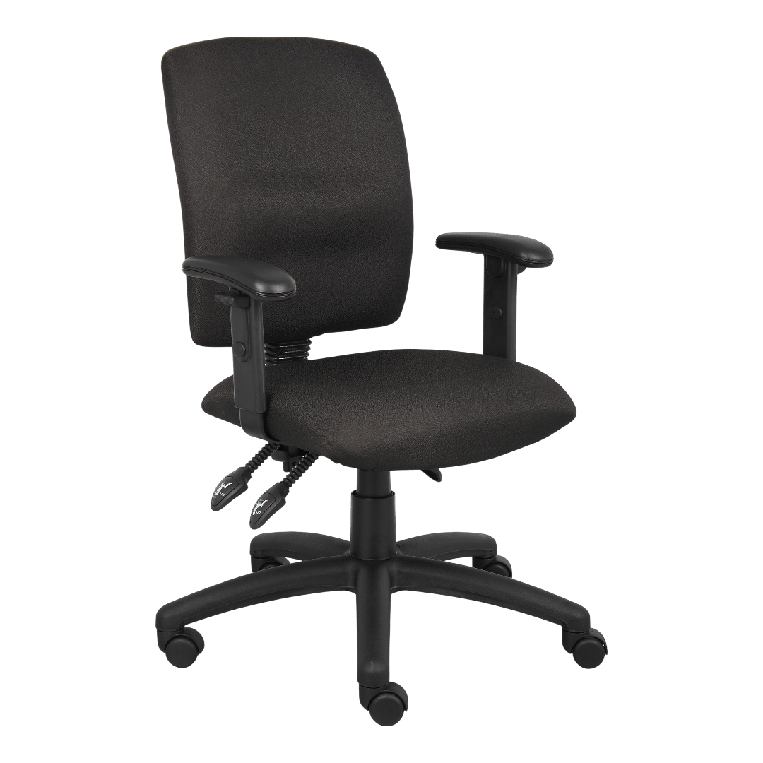 Boss Multi-Function Fabric Task Chair W/ Adjustable Arms