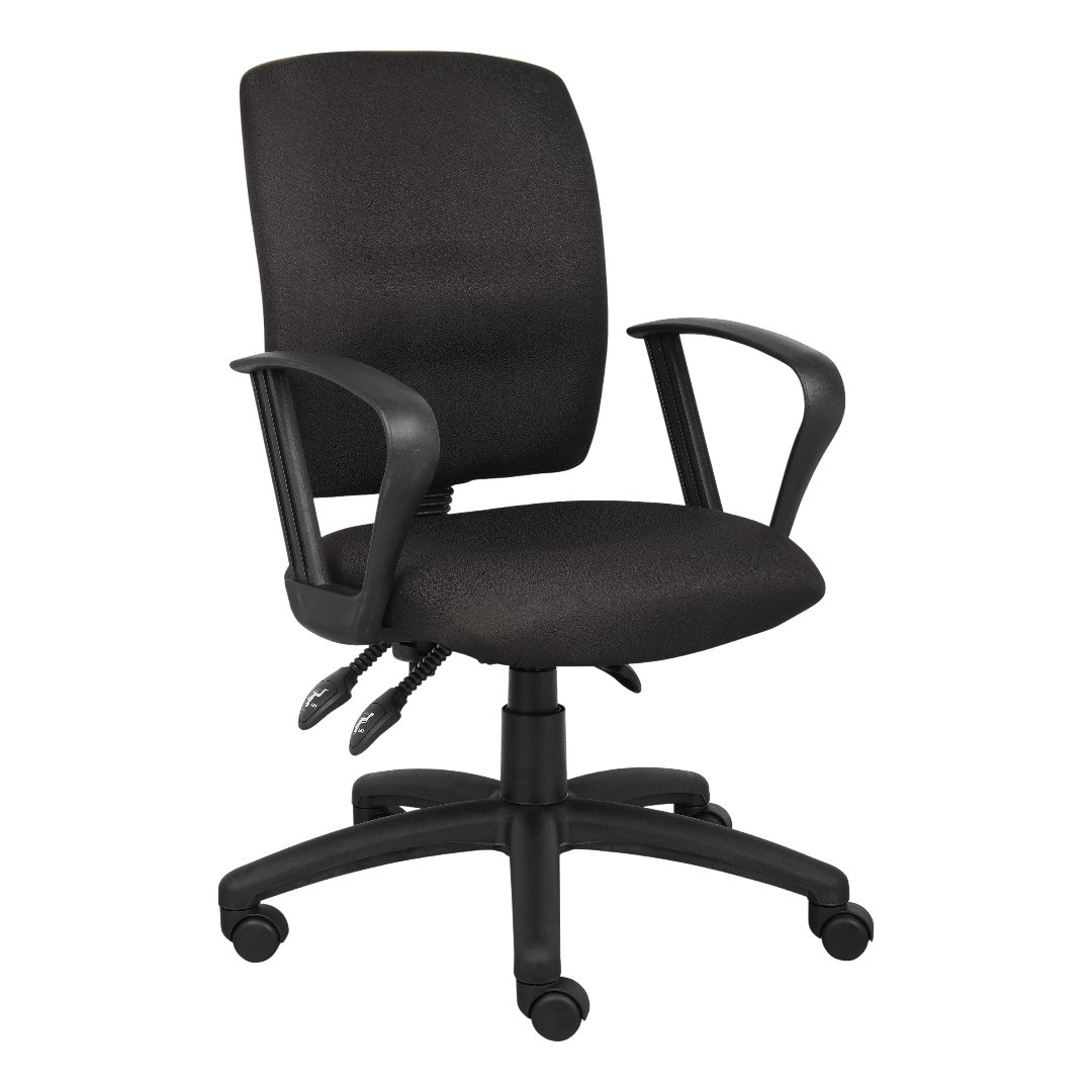 Boss Multi-Function Fabric Task Chair W/Loop Arms