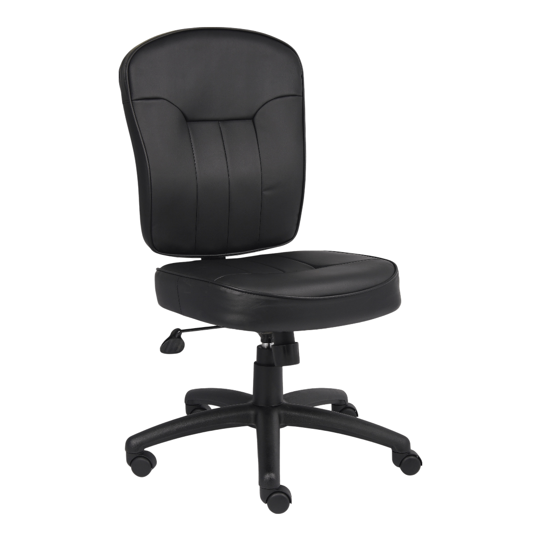 Boss Black Leather Task Chair