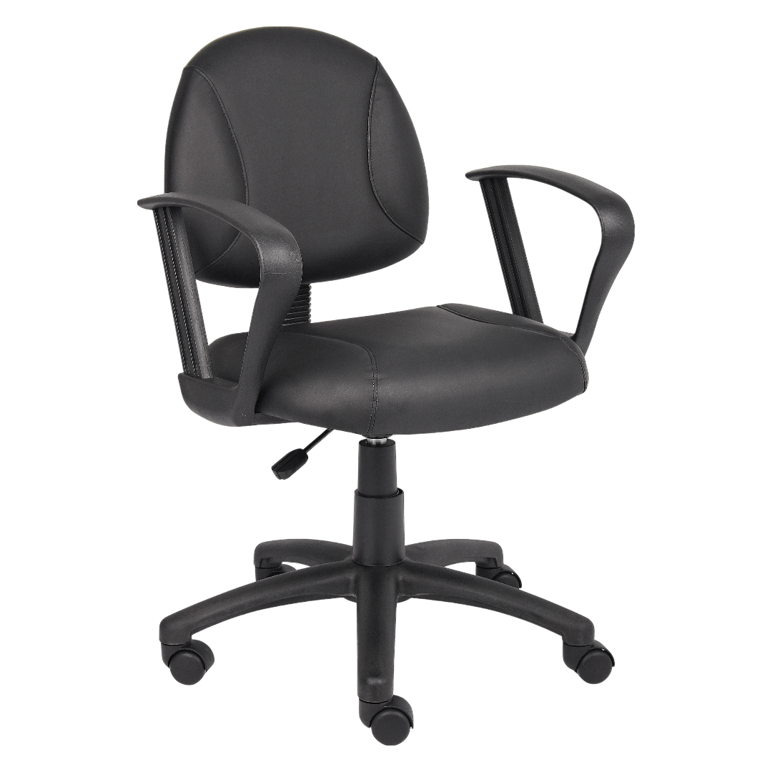 Boss Black Posture Chair W/ Loop Arms