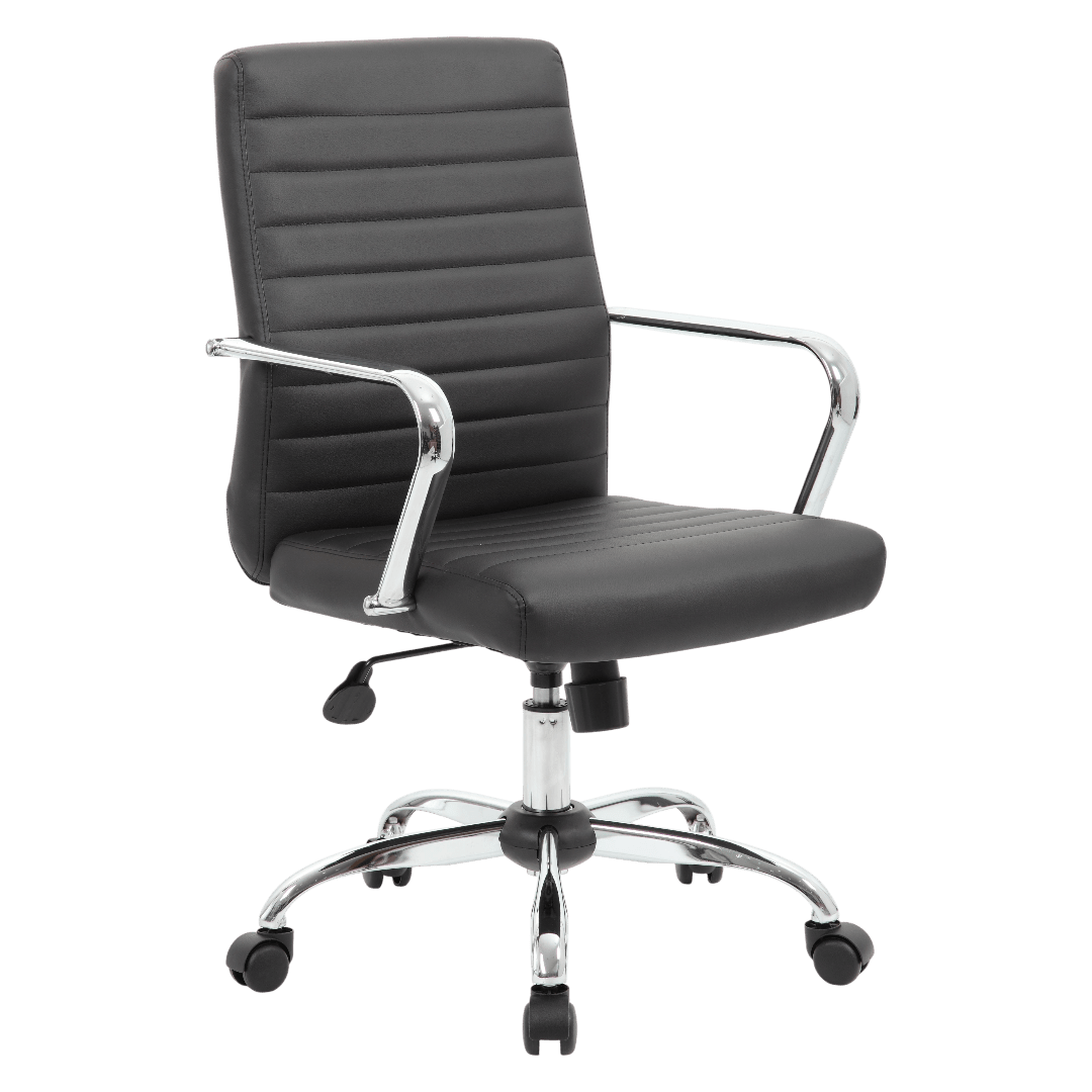 Boss Retro Task Chair with Chrome Fixed Arms
