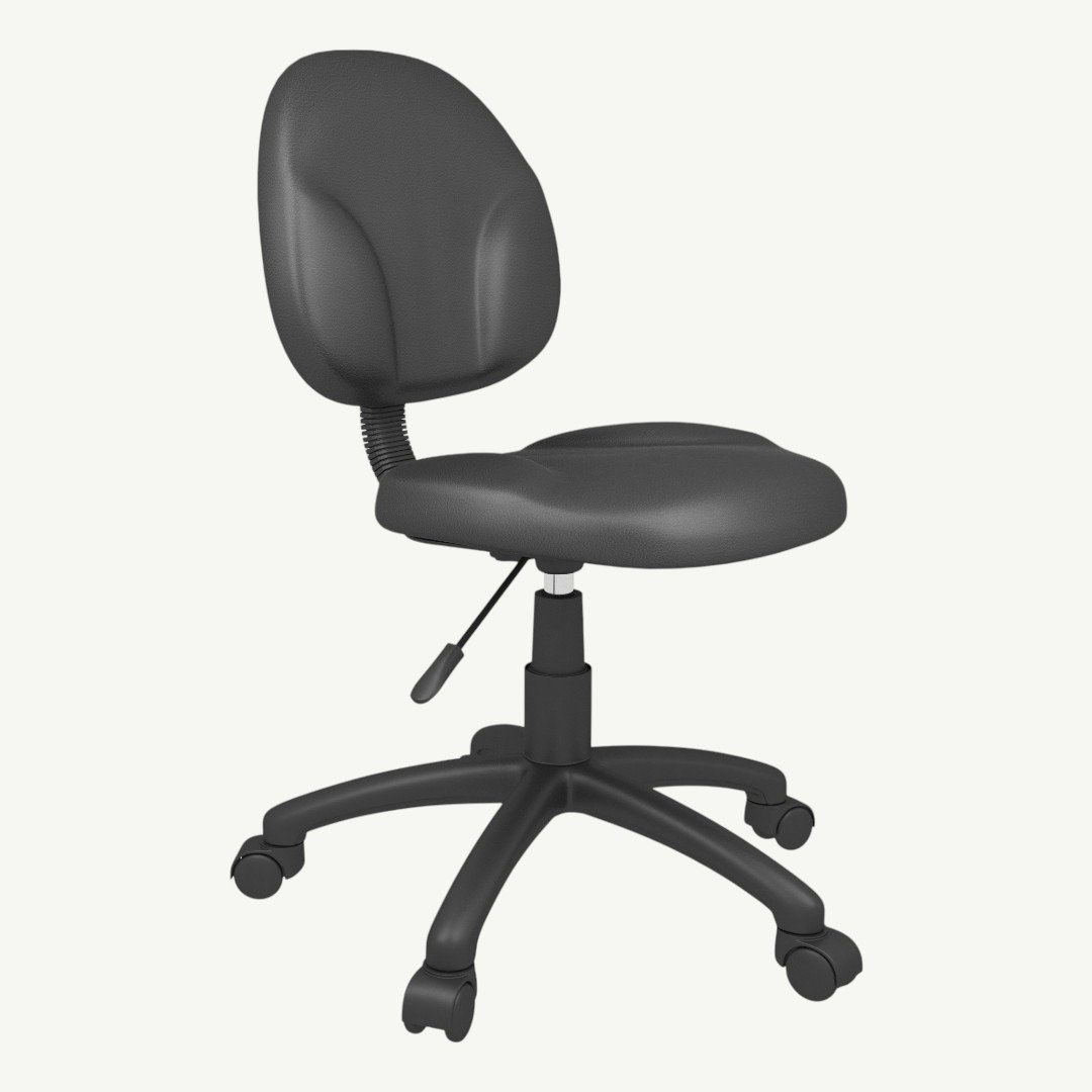 Boss Diamond Task Chair In Black Antimicrobial Vinyl