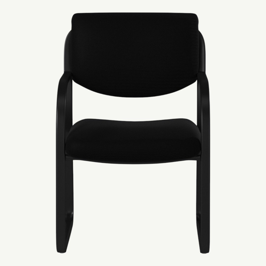 Boss Black Fabric Guest Chair
