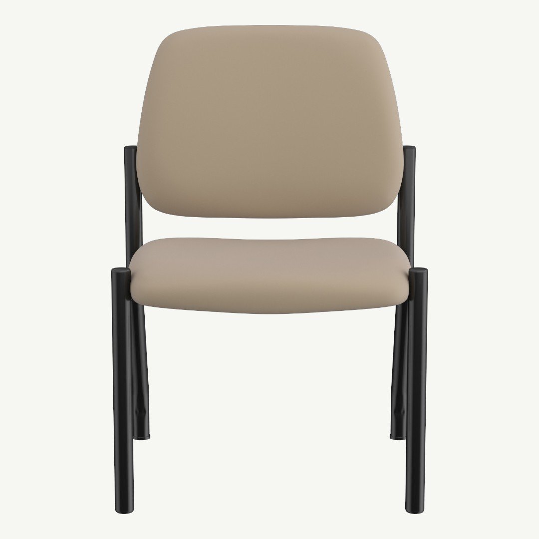 Boss Antimicrobial Armless Guest Chair, 300 lb. weight capacity - Image 2